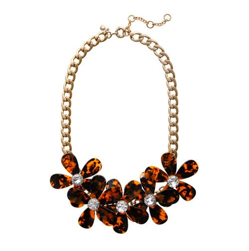 TORTOISE FLOWER NECKLACE