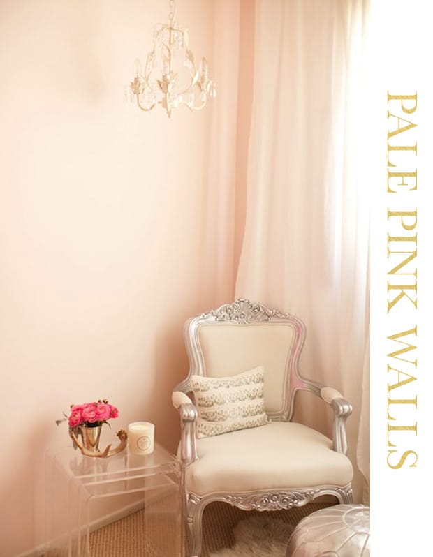 pale pink walls