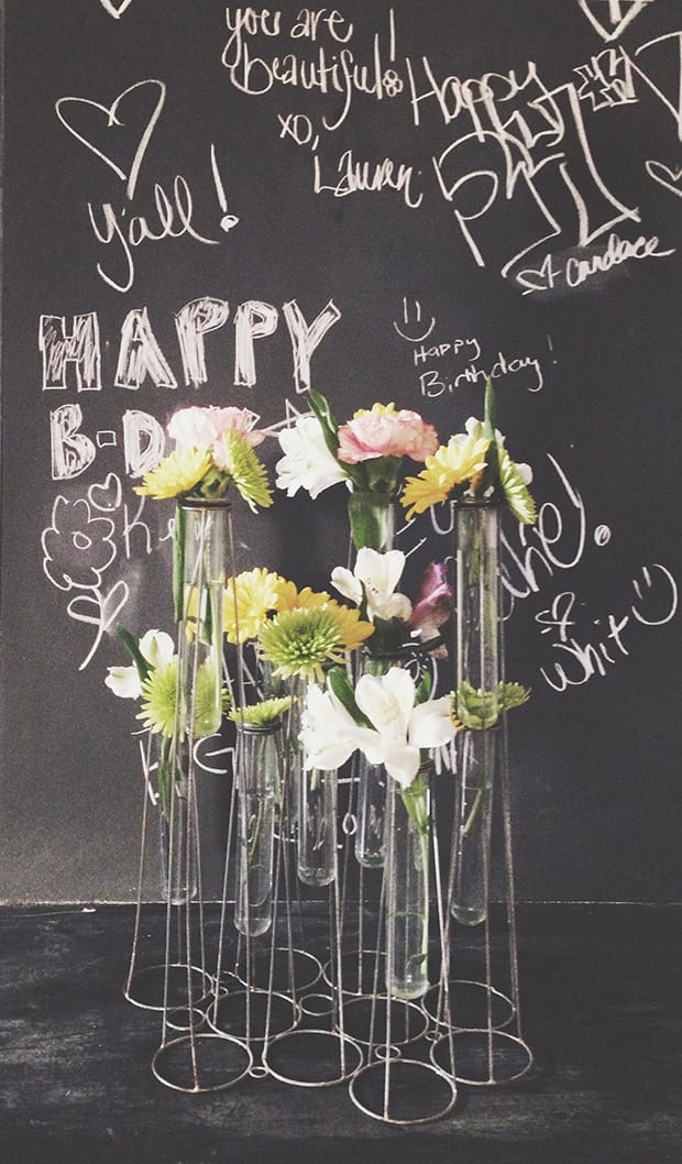 birthday chalkboard