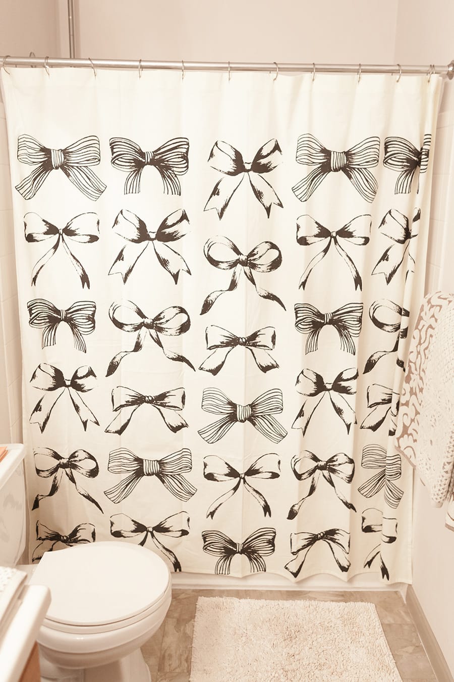 bow shower curtain